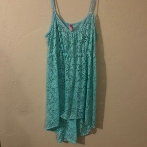 Victoria Secret high low teal beach cover up